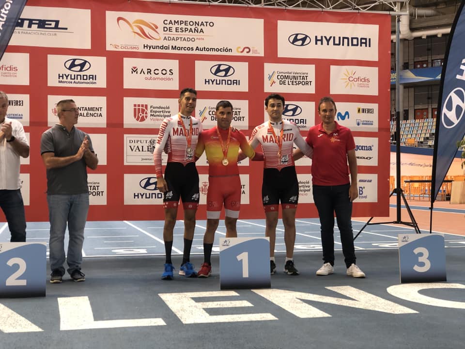 Cuatro victorias para Eduardo Santas en el Campeonato de Espa&ntilde;a en pista de ciclismo adaptado 2022